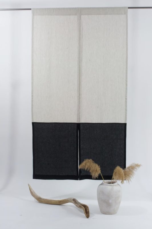 Rèm noren chất vải linen