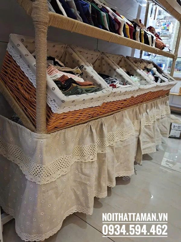 Rèm che kệ bếp, tủ quần áo cúc nhí