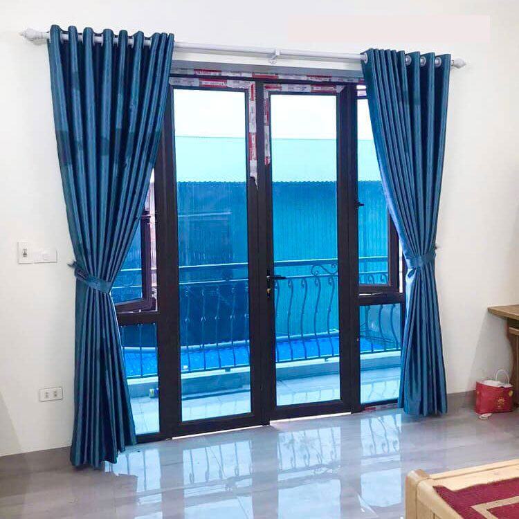 Rèm vải gấm P24 – ảnh thực tế