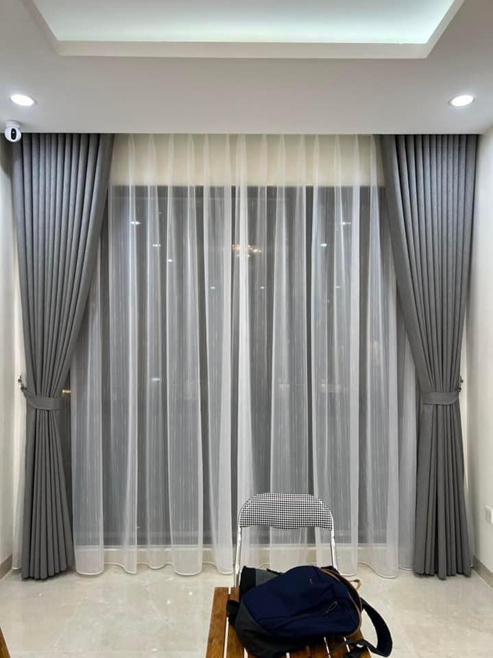 Rèm vải thô cản sáng 100% – ảnh thực tế