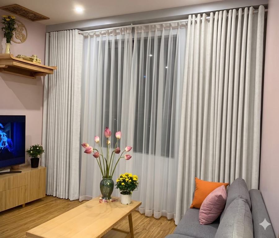 Rèm vải thô cản sáng 100% – ảnh 2
