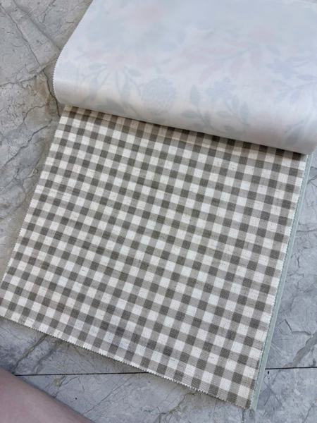 Mẫu vải Rèm voan linen in hoa 6