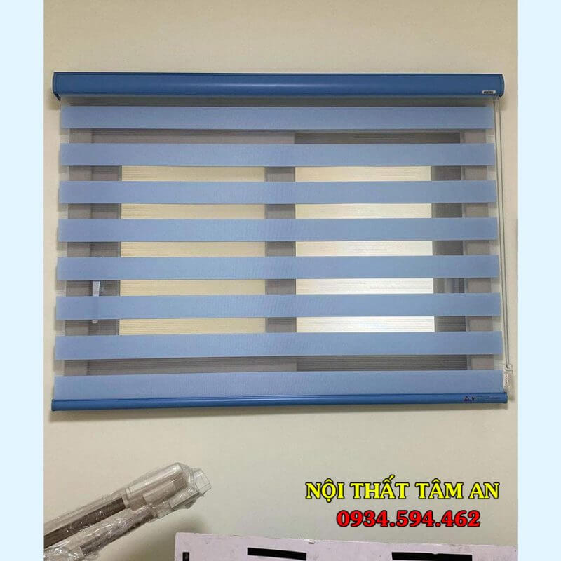 Rèm cuốn cầu vồng Basic màu xanh