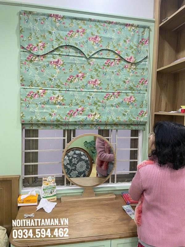 Rèm cửa sổ phòng ngủ giá rẻ và đẹp 5 Rèm roman cho cửa sổ phòng ngủ