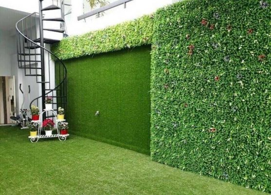 Thảm cỏ nhựa trang trí tường