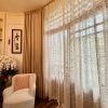 Voan trắng dệt hoa vân xước V30