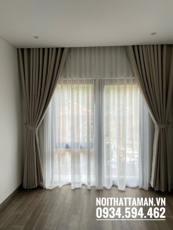 Rèm vải kéo ngang giá rẻ RV105 8 Rèm vải kéo ngang giá rẻ RV105