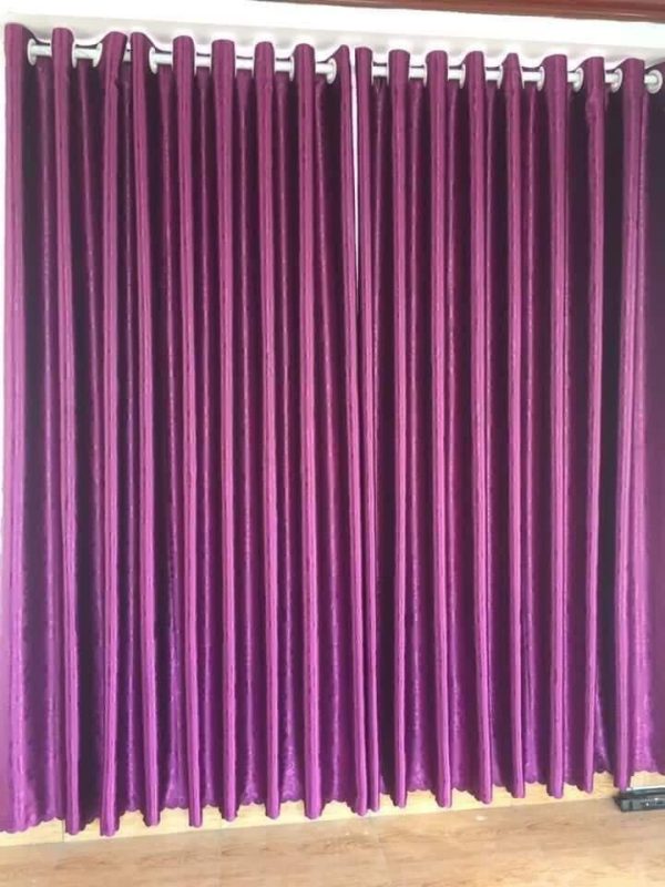 Rèm vải gấm bóng giá rẻ tại Hà Nội RV107 17 Rèm vải giá rẻ màu tím