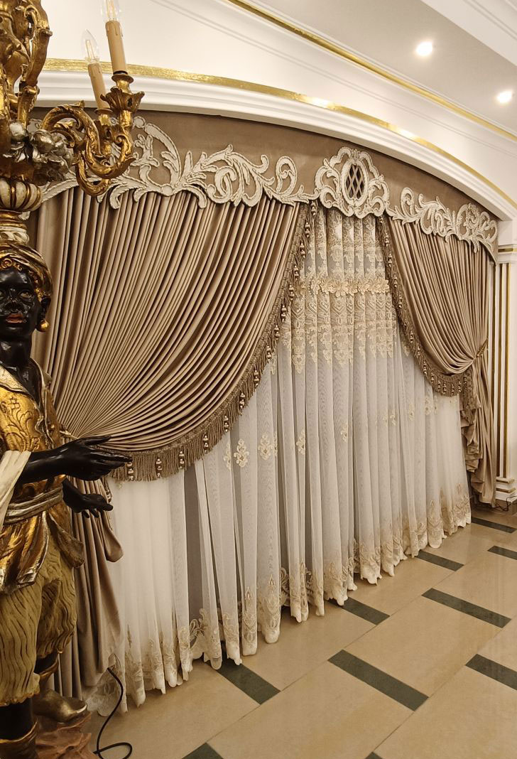 Rèm Tân Cổ Điển Cao Cấp | Mẫu Đẹp, Sang Trọng Cho Biệt Thự 1 Rèm tân cổ điển đẹp