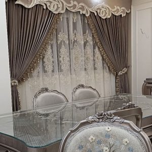 Rèm Tân Cổ Điển Cao Cấp | Mẫu Đẹp, Sang Trọng Cho Biệt Thự 6 rem vai tan co dien 3 lop