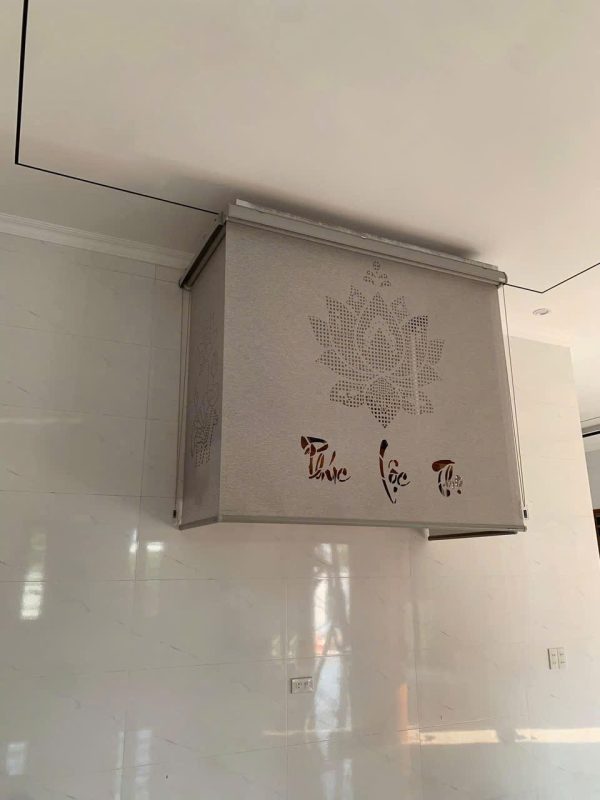 Rèm Khắc Laze Xuyên Sáng 13 Rèm đục lỗ bông sen