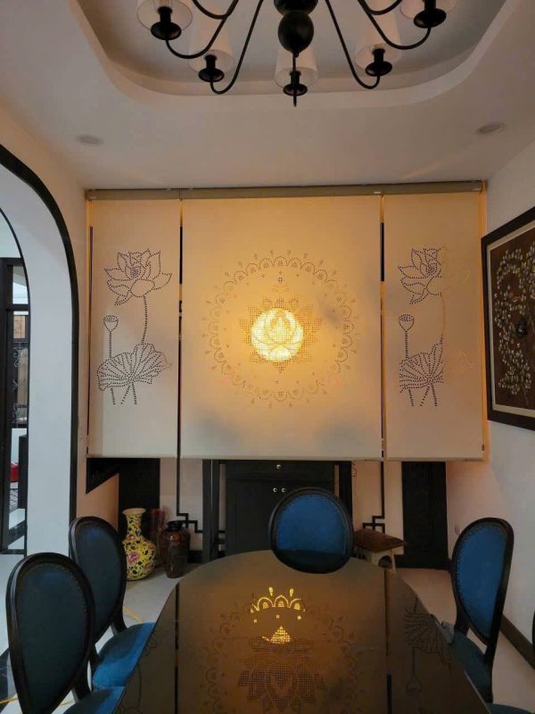 Rèm Khắc Laze Xuyên Sáng 12 Rèm dục lỗ đẹp