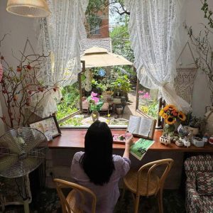 Rèm voan ren hoa dây màu trắng V36 6 Rem voan ren cong chua mau trang 3
