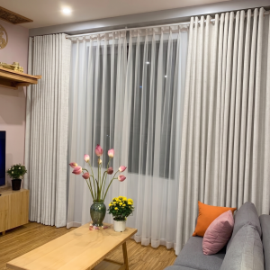 Rèm vải thô cản sáng tuyệt đối 100% RV110 5 Rèm vải cản sáng tuyệt đối màu vàng