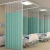 Rèm y tế kháng khuẩn che giường cho bệnh viện, phòng khám 4 Rèm y tế che giường màu xanh lá