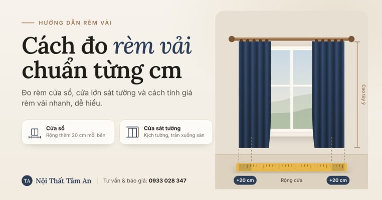 Cách đo rèm vải