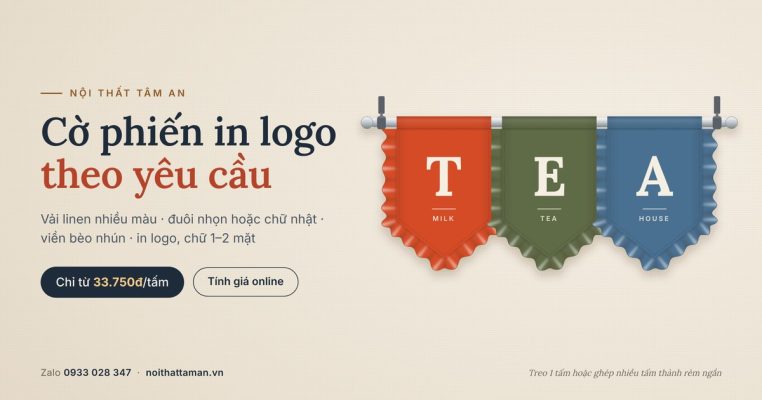 Cờ phiến in logo theo yêu cầu